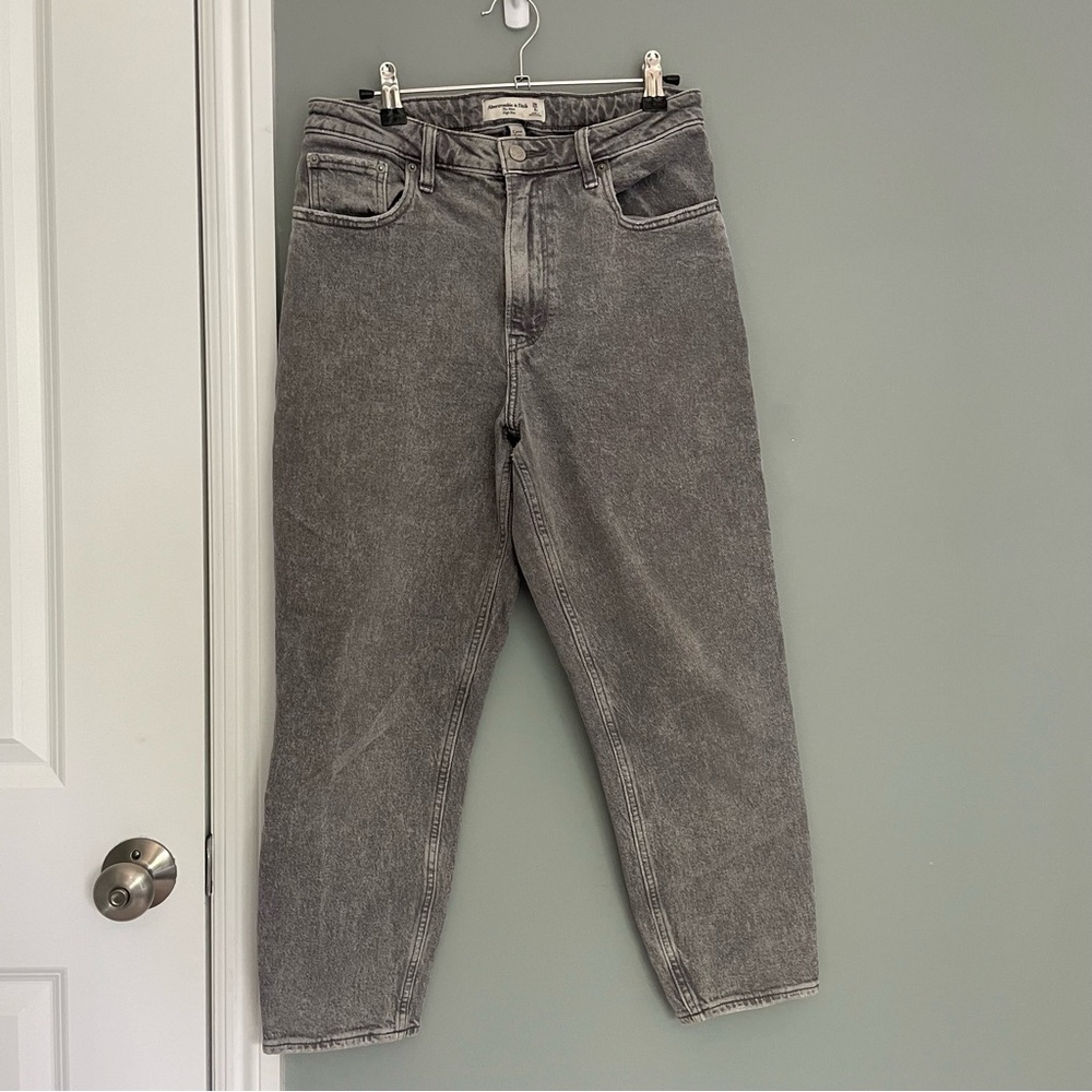 Abercrombie & Fitch Gray Mom Jeans